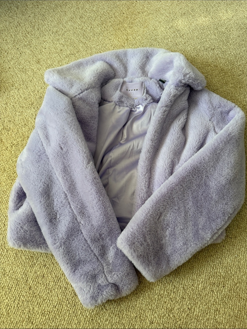 Blank NYC Lavender Faux Fur Teddy Jacket